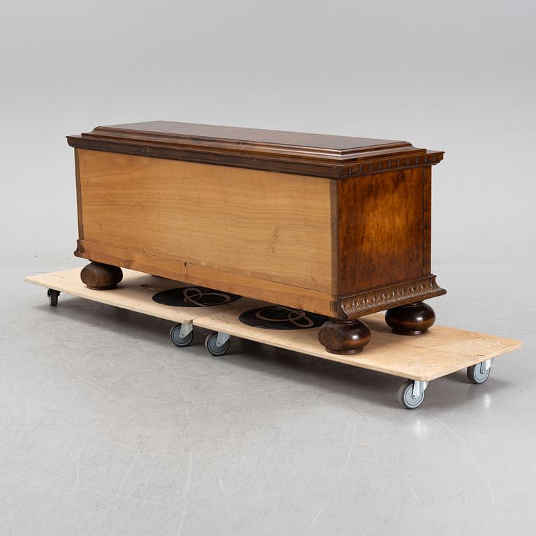 A Swedish Grace birch chest, 1920's.