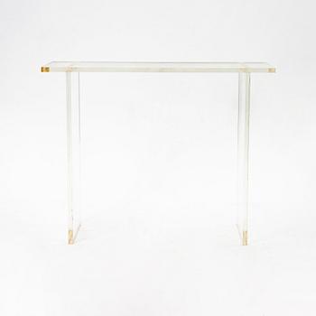 Tom Mårtenson, a custom designed side table, Perplex, Stockholm, 1980s.