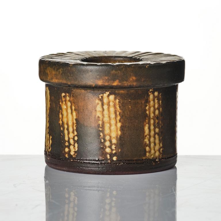 Wilhelm Kåge, a Farsta stoneware candle holder, Gustavsberg Studio 1959.