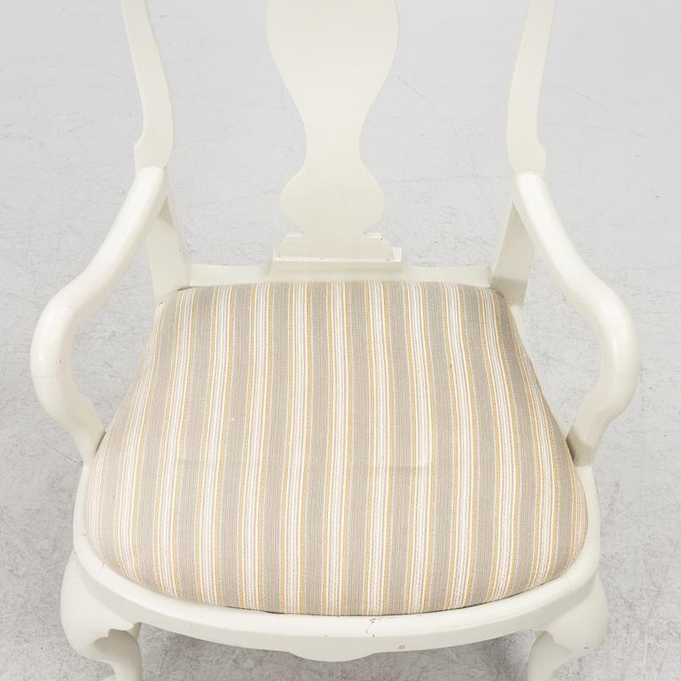 Armchairs, a pair, late Baroque, 18th century.