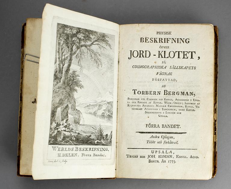 BÖCKER, 4 st, bl.a "Resa genom Sverige, Norrige, Lappland, Finnland och Ingermanland", Fr. Wilh. von Schubert, 1823.