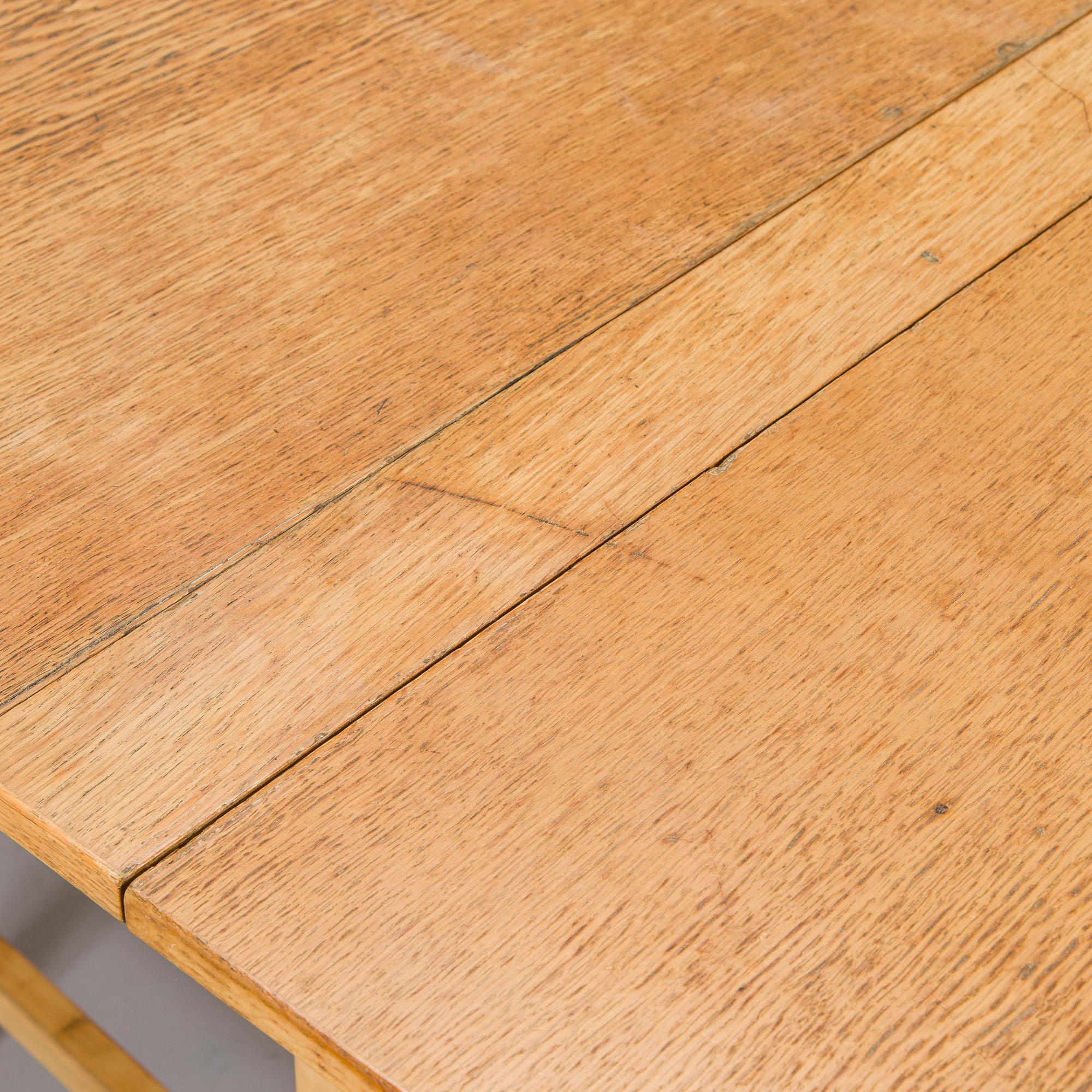 Bruno Mathsson, A 1940s / 1950s oak and birch "Maria flap" folding table for Mathsson International Värnamo.