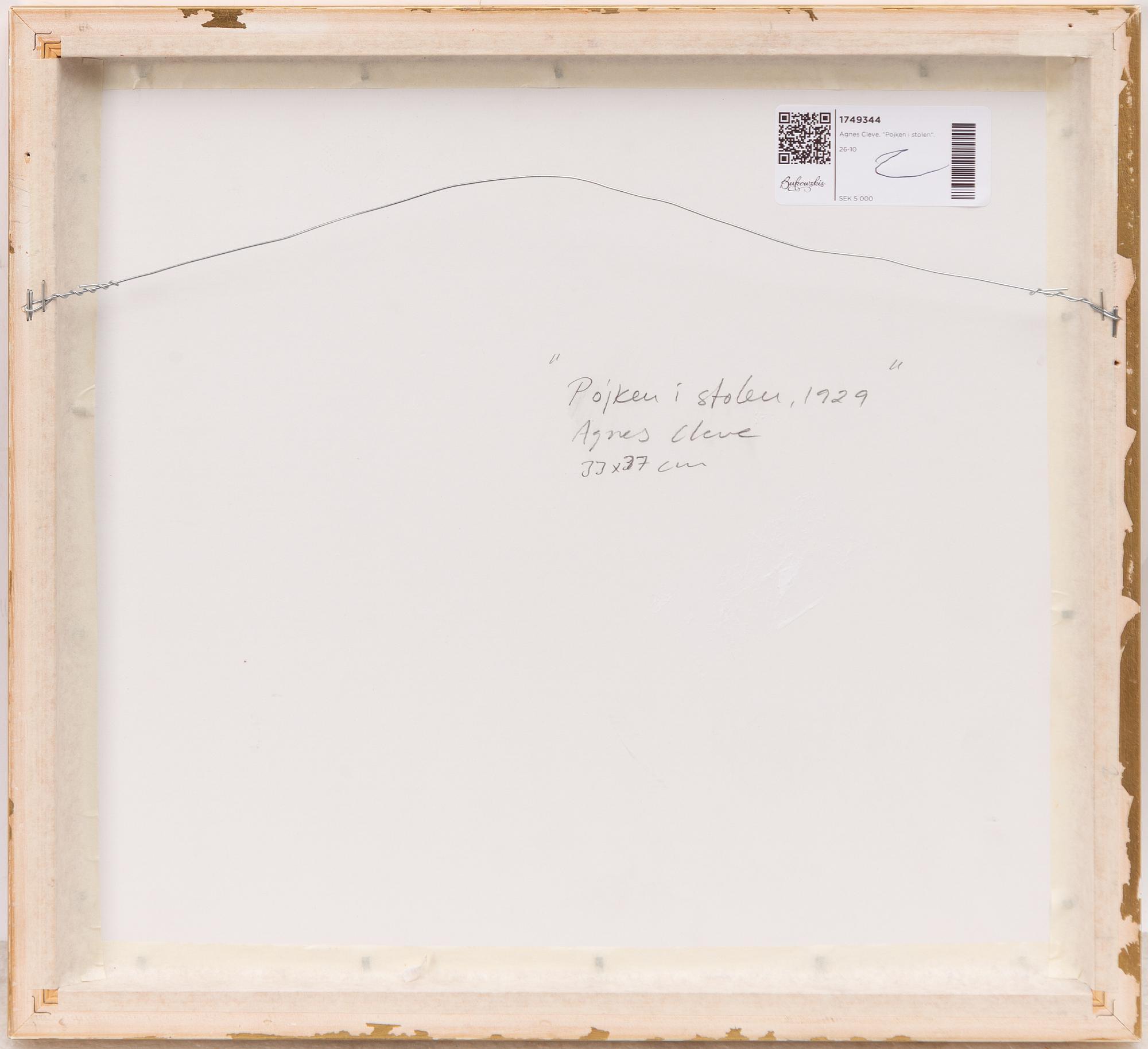 Agnes Cleve, "Pojken i stolen".
