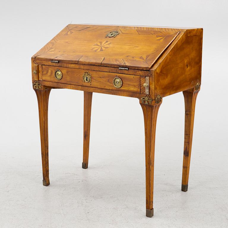 A Gustavian child's secretary desk, late 18th century.