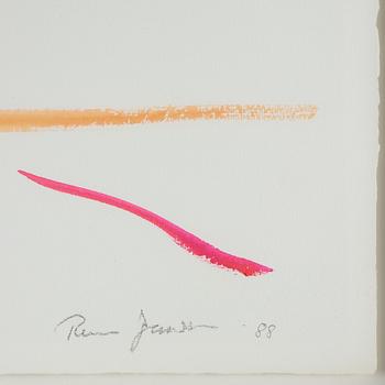 Rune Jansson, watercolour, signed and dated -88.