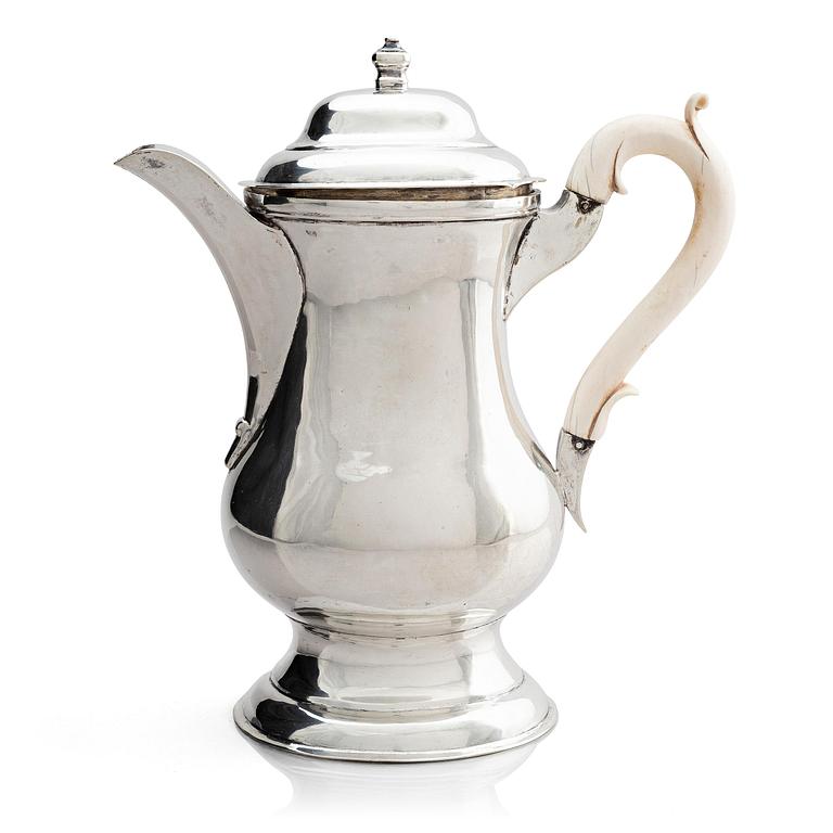 Kaffekanna, silver, Wien, Österrike, 1776.