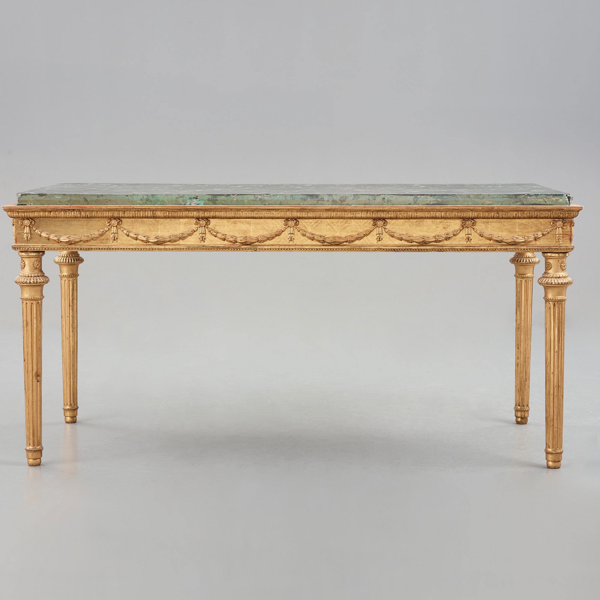 KUNGLIGT KONSOLBORD, Stockholmsarbete 1700-talets slut. Sengustavianskt.