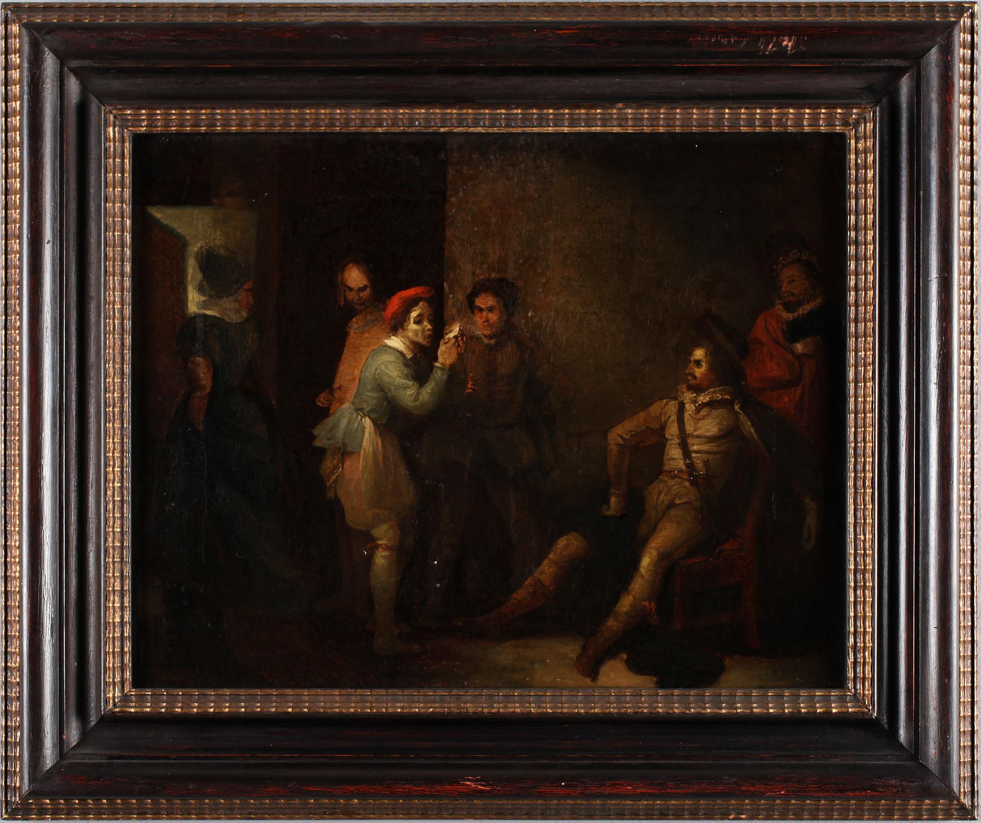 OKÄND KONSTNÄR 1700/1800-TAL , olja på duk, ej signerad,