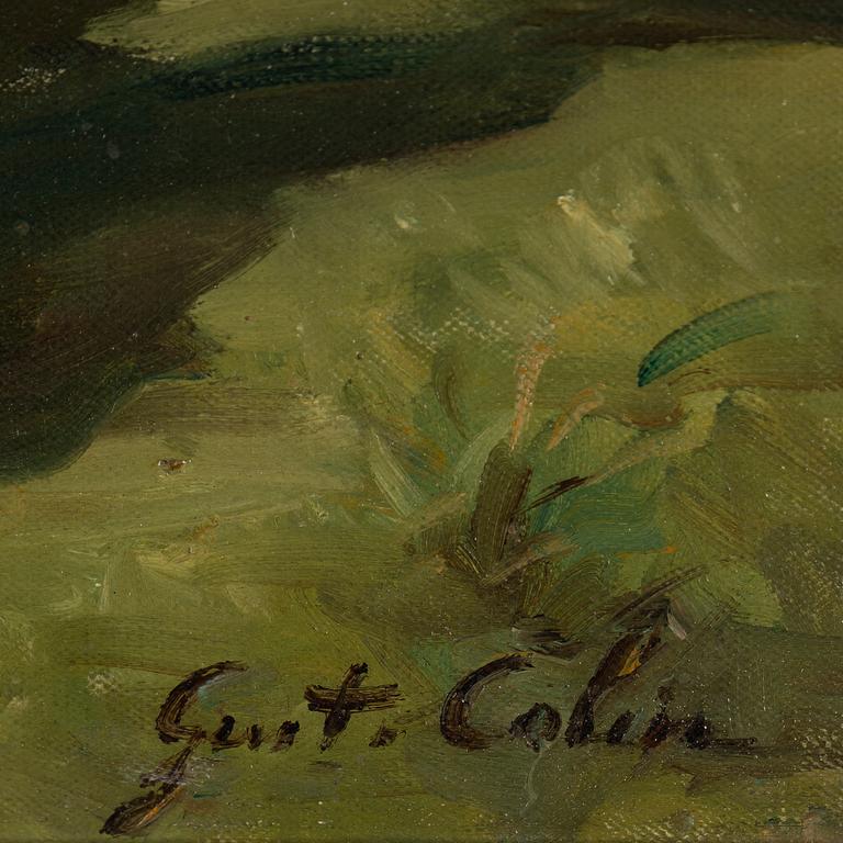 GUSTAVE COLIN, oil on canvas, signed.