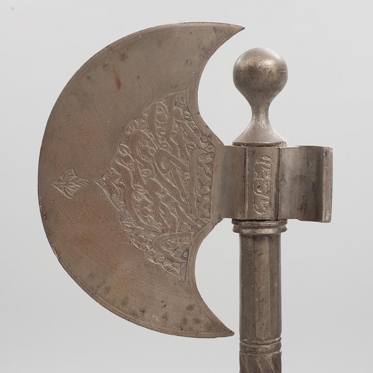 An Indian axe, 19th /20th century.