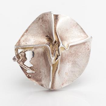 Björn Weckström, A stelringsilver ring "Jaara's dream". Lapponia 1969.