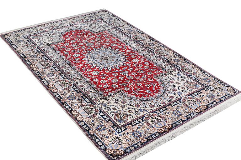 Matta, Nain part silk, 6 laa, ca. 303 x 184 cm.