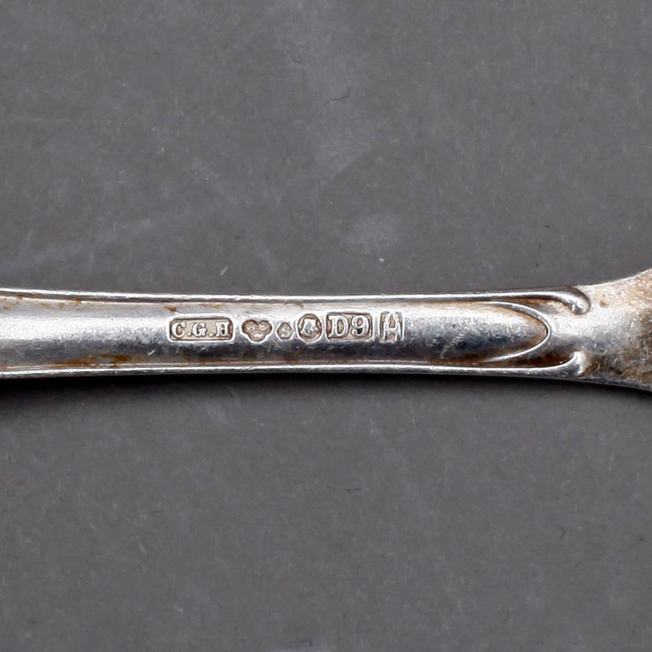 BESTICKSERVIS, 174 delar, silver, GAB, Stockholm, vikt 4658 gram exklusive knivar med stålblad.