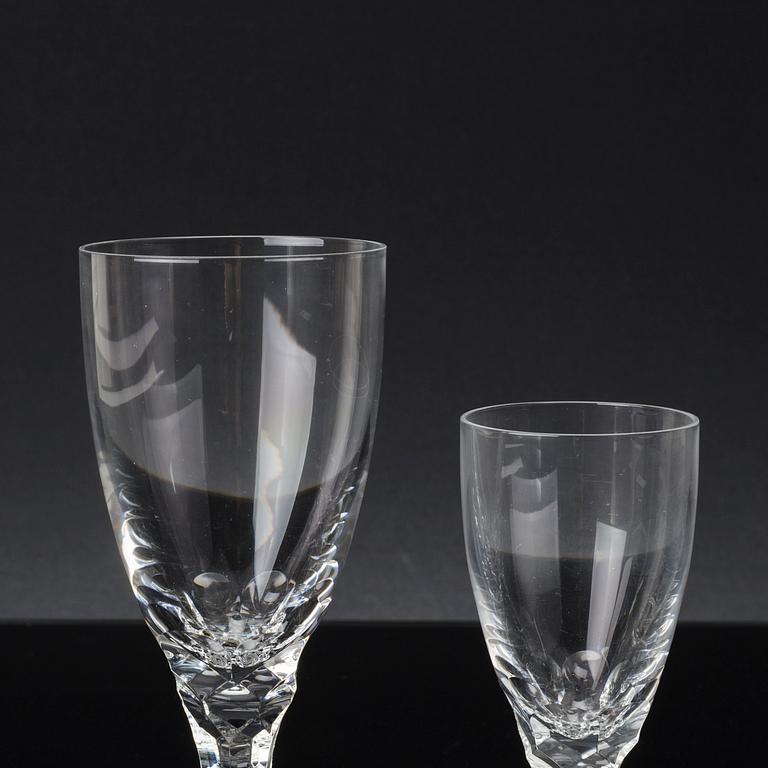 A 36 PIECES GLASS SERVICE, ORREFORS.