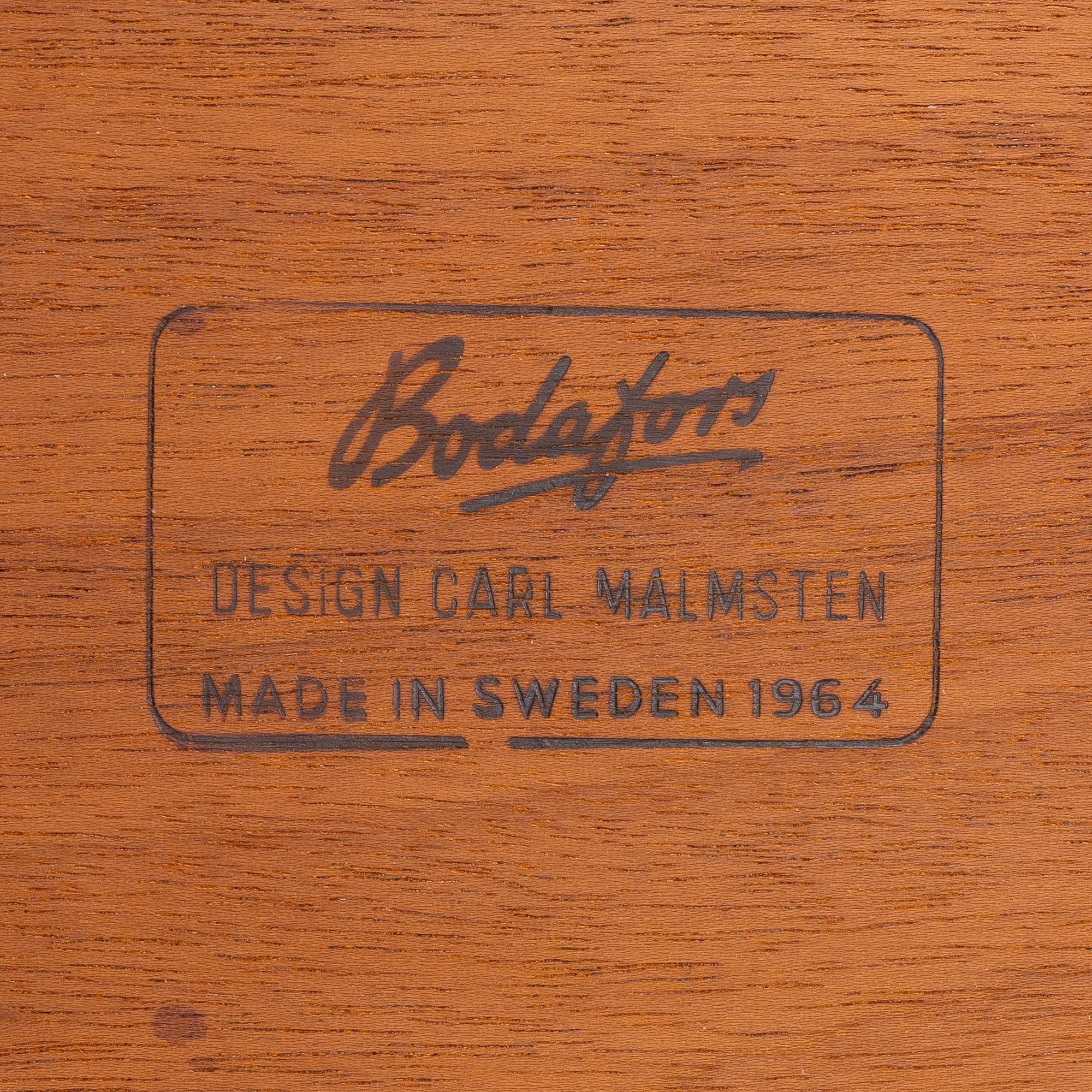 Carl Malmsten, a pair of 'Birgitta' bedside tables, Bodafors 1964.