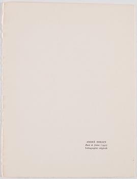 Fernand Mourlot, portfölj med 4 litografier, "Souvenirs et portraits d'artistes", utgiven 1972.