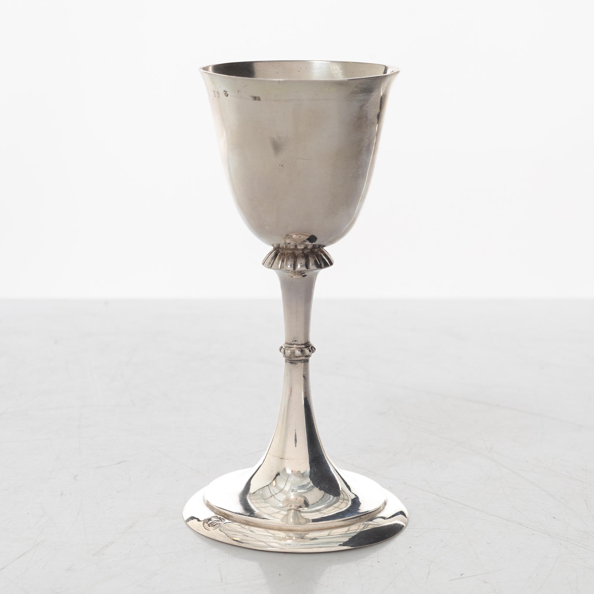 A Swedish silver cup, mark of Olof Bergstedt, Stockholm 1795.