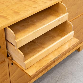 A Swedish birch sideboard, 1930's/40's.