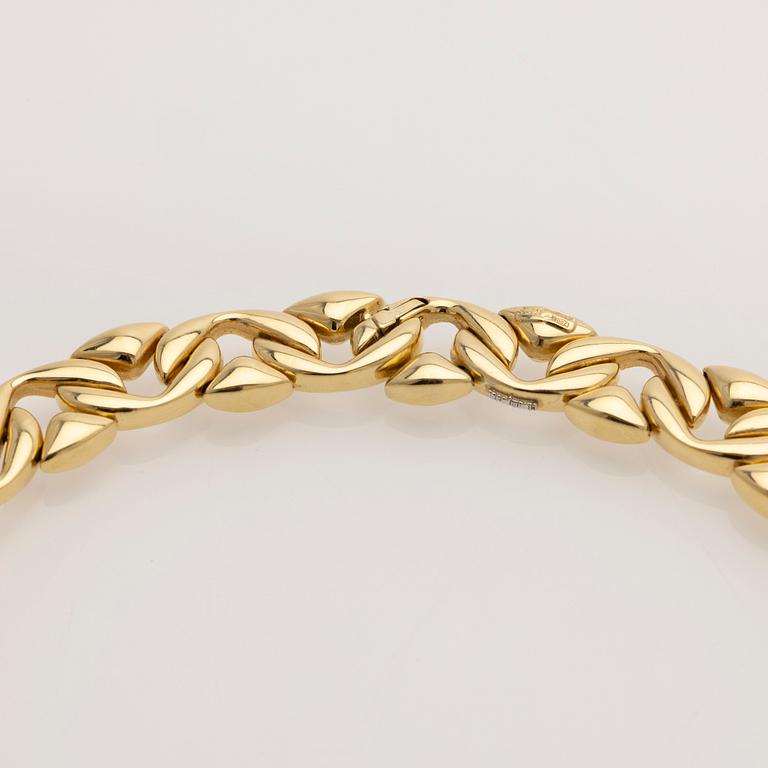 Collier, 18K guld med briljanter, Chiampesan, Italien.