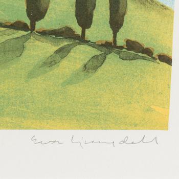 EVA LJUNGDAHL, lithograph in colours, signed and numbered 110/170.