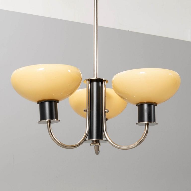 Erik Tidstrand, ceiling lamp, model "28890", Nordiska Kompaniet, 1930s-40s.