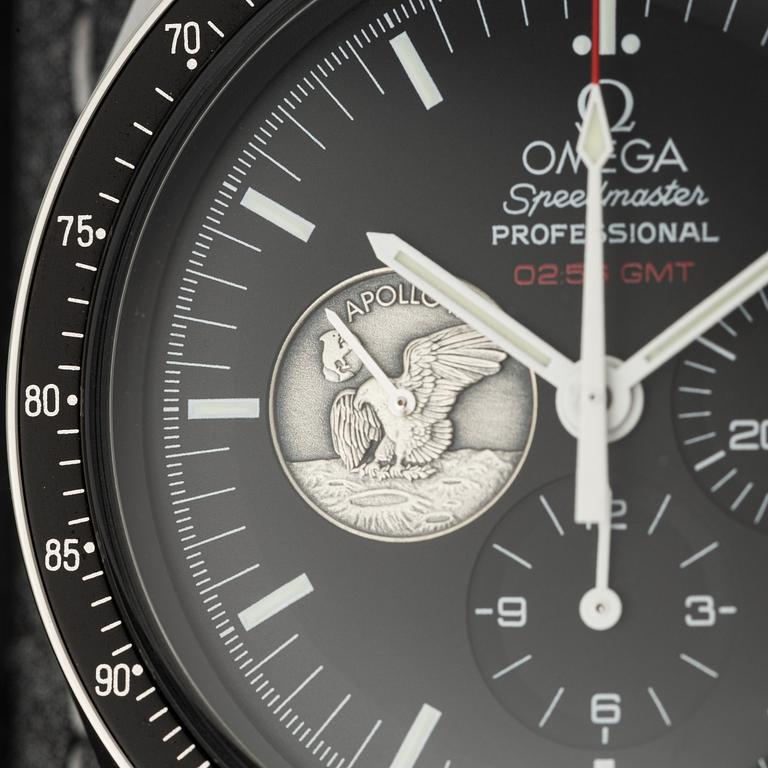 Omega, Speedmaster, Moonwatch, Professional, "Apollo 11 40th Anniversary", "Limited Edition", chronograph, ca 2010.