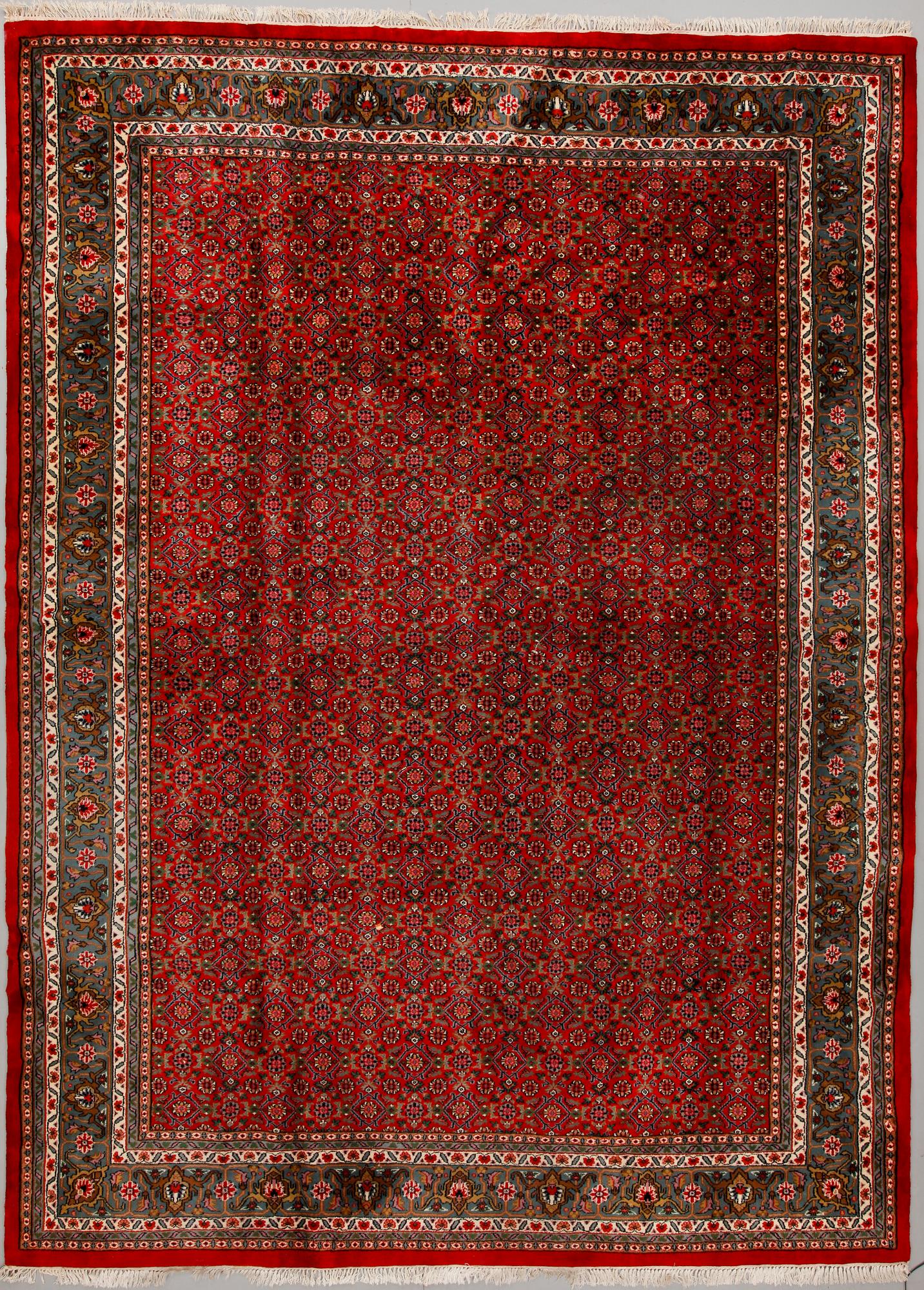 MATTA, Bidjarstil, 1900-talets slut, tillverkad i Indien, ca 405x300.