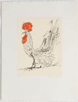 MARCEL JEAN, acquatint etching in color, signed and numbered 60/100.