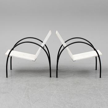 A SET OF TWO JONAS BOHLIN "LIV" ARMCHAIRS, Jonas Bohlin Design Stockholm. The model designed in 1997.