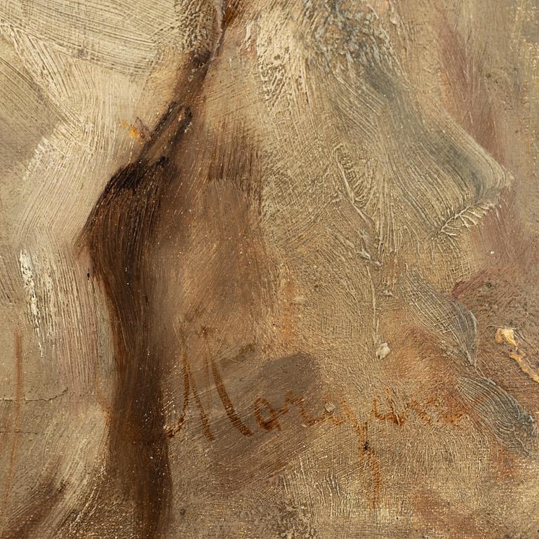 Unknown artist, 19th Century, oil on canvas, indistingtly signed.