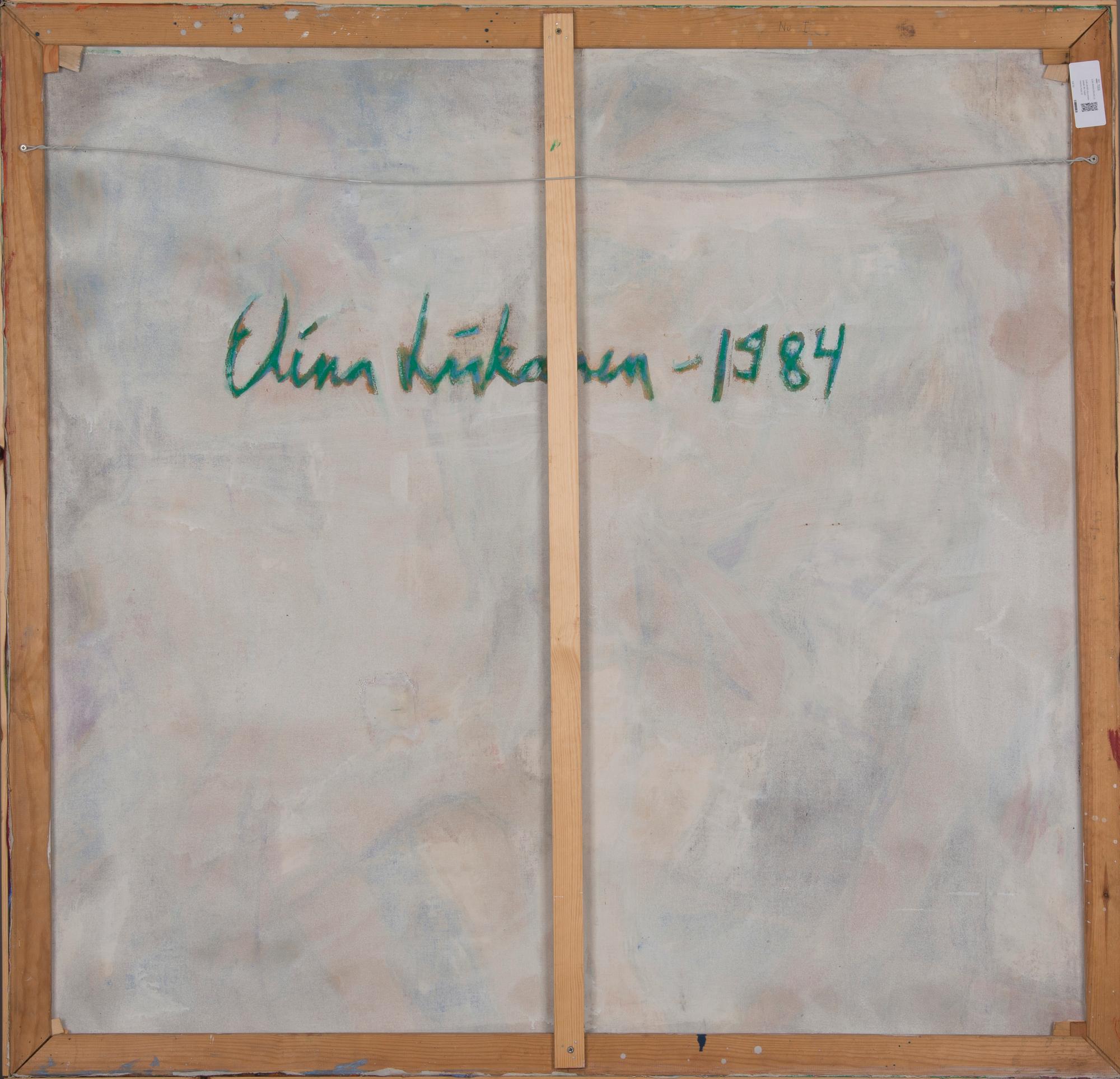 ELINA LIIKANEN, olja och tempera på duk, signerad och daterad -1984 a tergo.