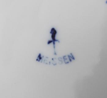 SERVISDELAR, 69 delar, porslin, Meissen, 1900-talets andra hälft.