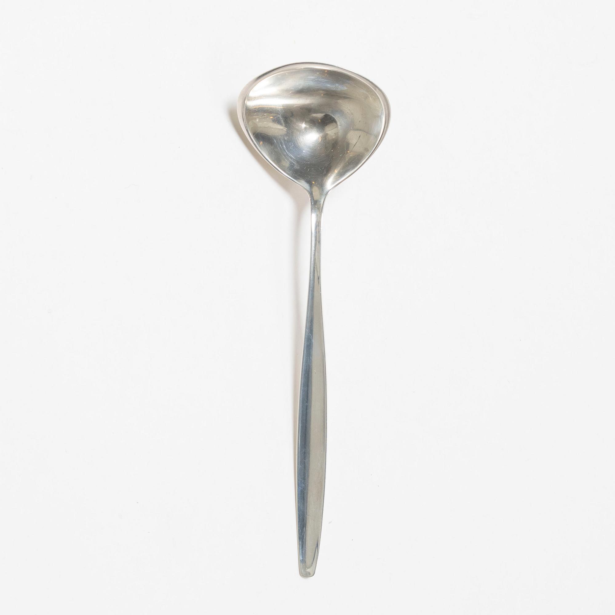 Tias Eckhoff, Sauce ladle, silver, "Cypress", sterling silver, Georg Jensen, Denmark.