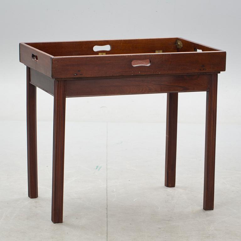 SOFFBORD, BUTLERS TRAY, engelsk stil. 1900-talets andra hälft.