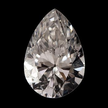 A pear-cut diamond ca. 1.05 ct.