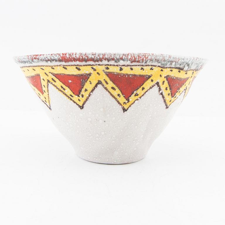 Guido Gambone, skål signerad keramik.