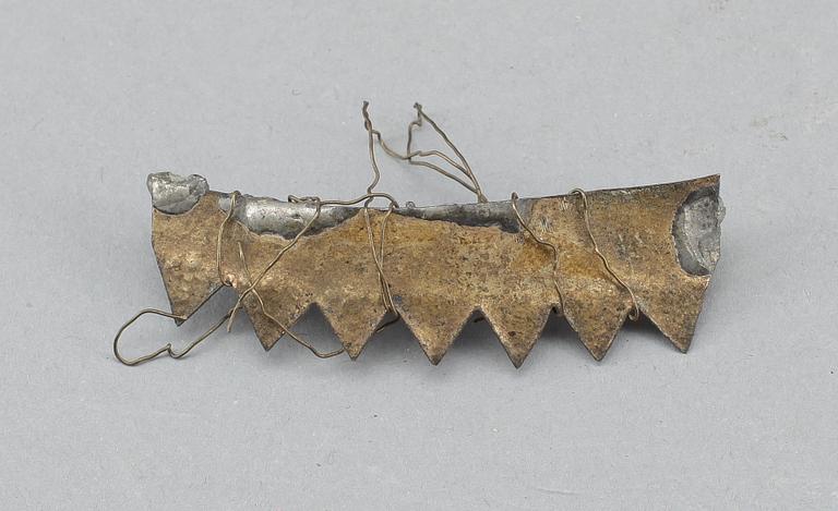 IKON, träpannå med mässingsrizza, Ryssland 1800-tal.