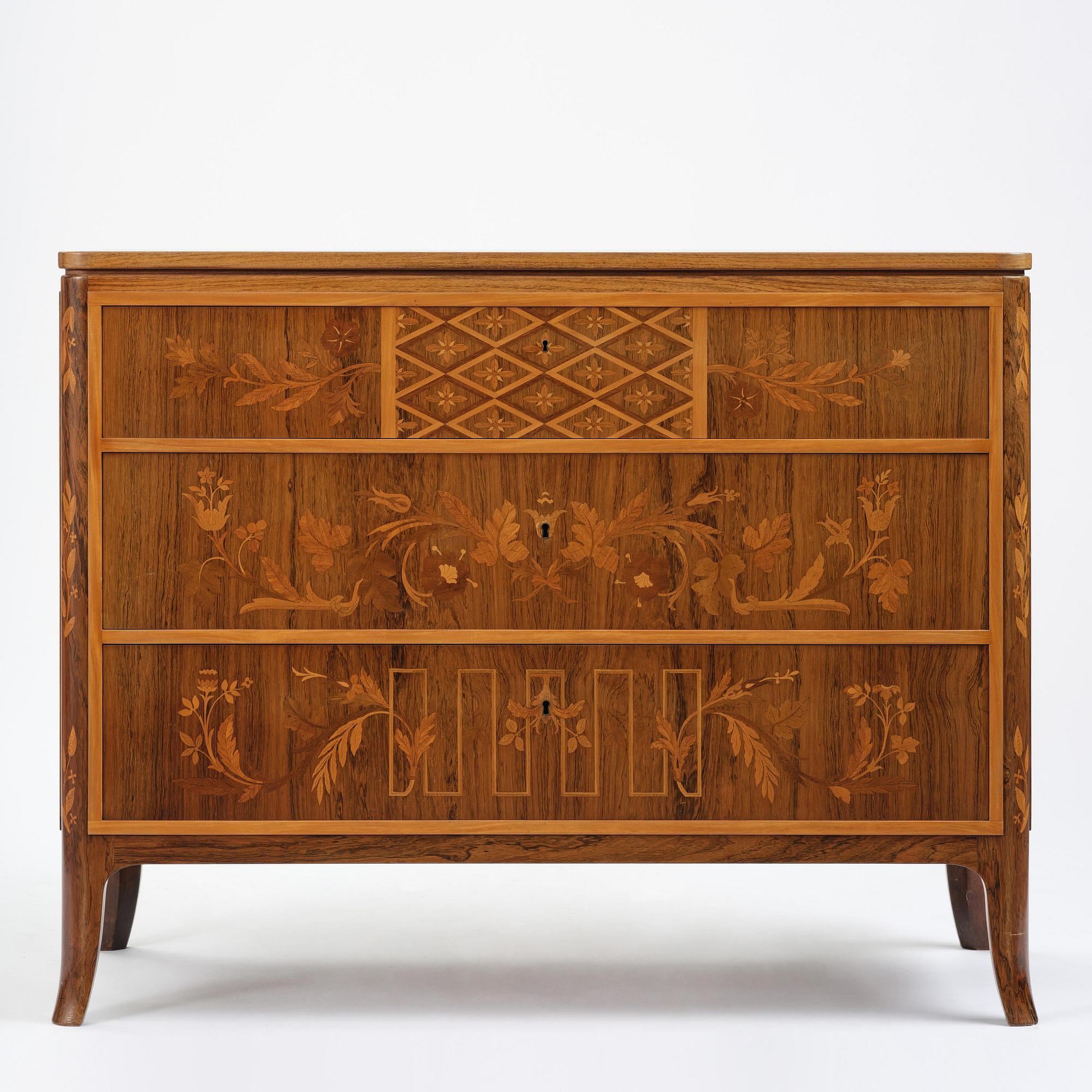 Carl Malmsten, byrå, utförd av snickarmästare Albin Johansson, Stockholm, 1943.