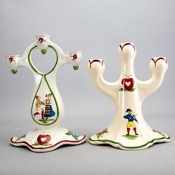 A set of two Rörstrand "Daldansen" candelabras.