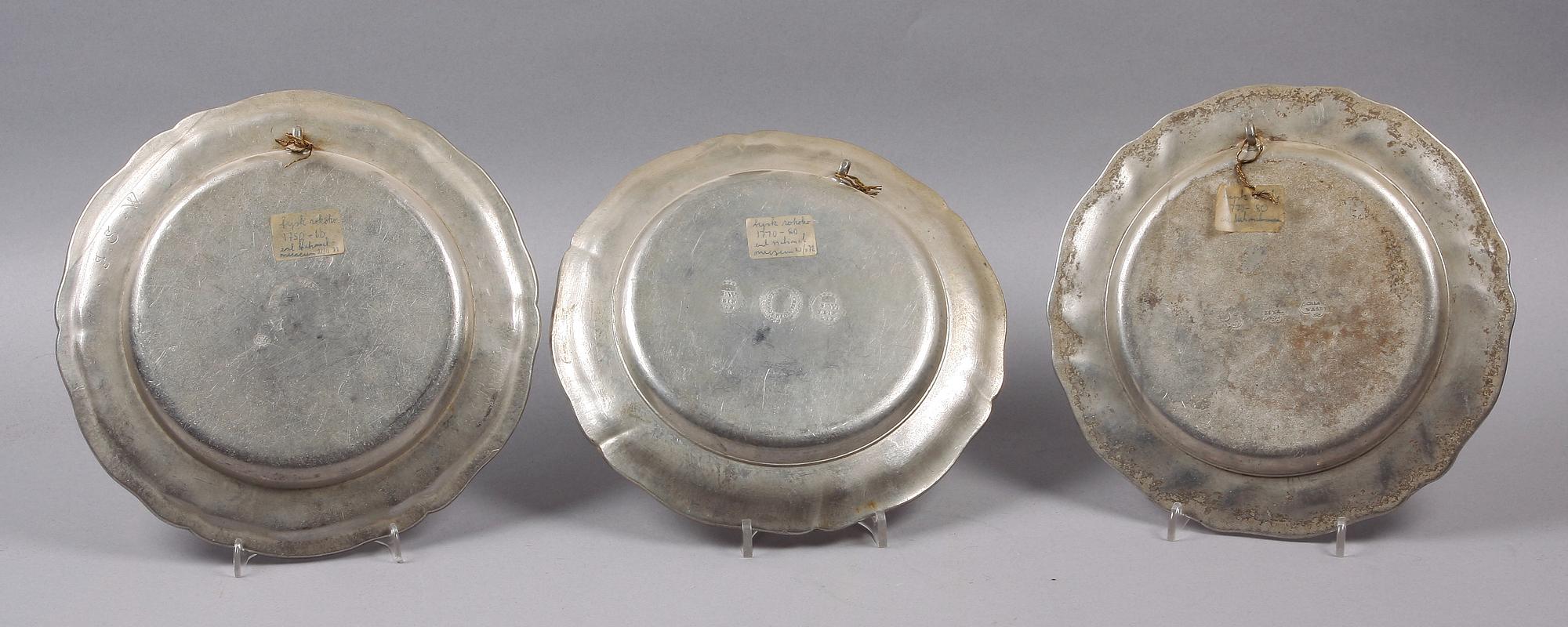 FAT, 3 st, tenn, rokoko, Tyskland, 1700-tal.