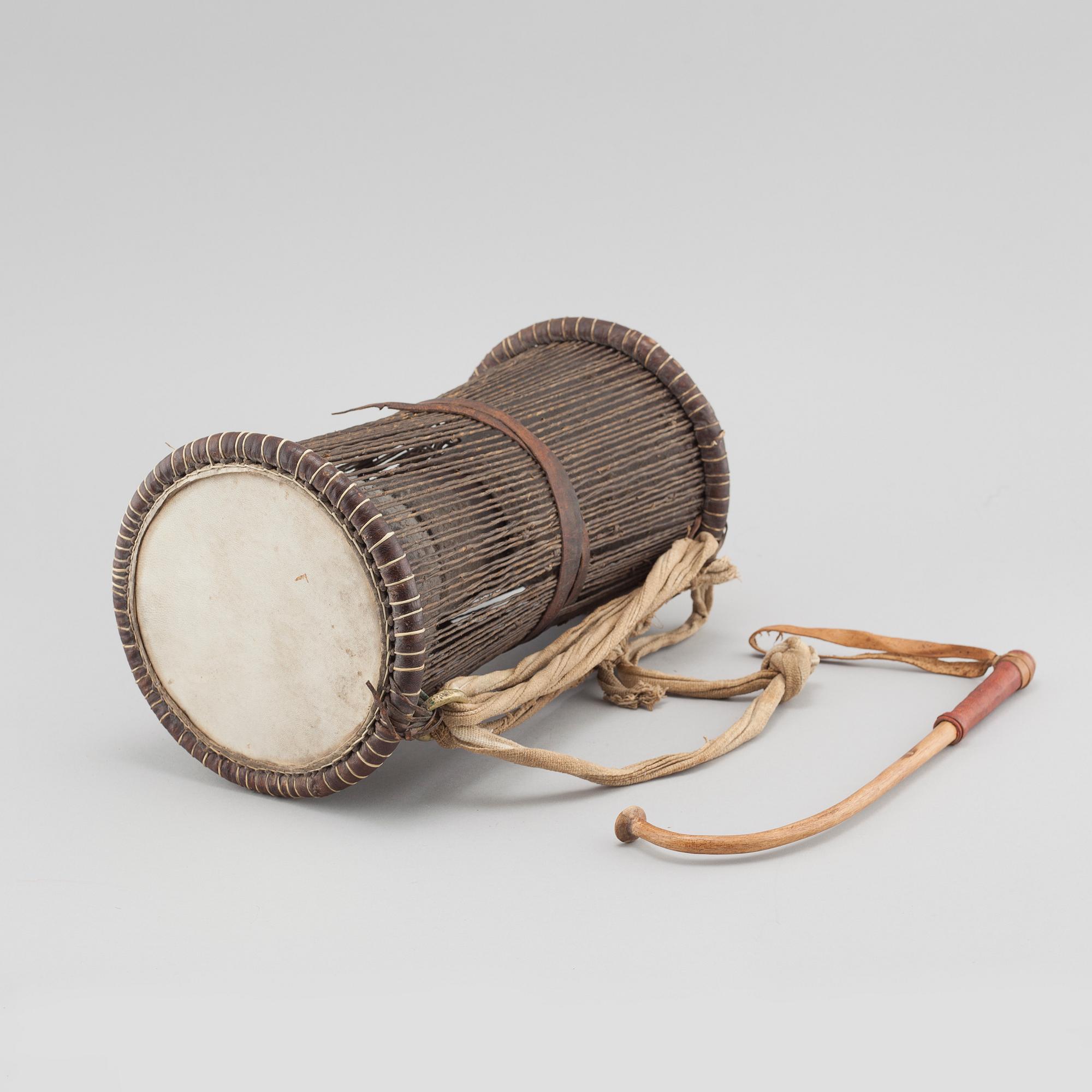 A "Talking drum", Nigeria.