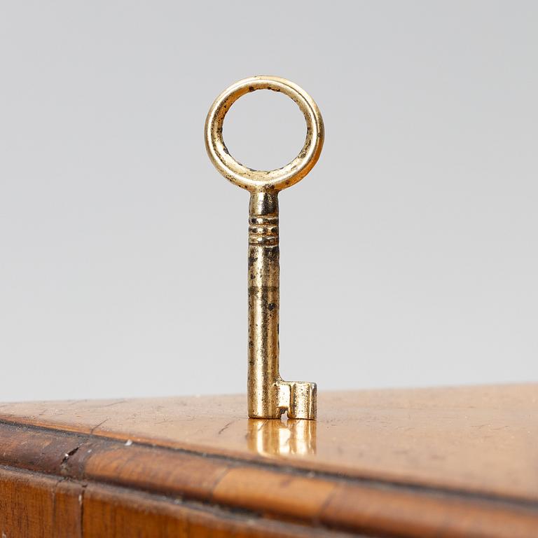 A George II walnut partner's desk, mid 18th century.