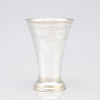 Johan Leffler, bägare, silver, Falun 1809.