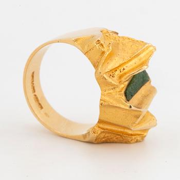 Lapponia ring 18K guld med zoisit "Pagodi".
