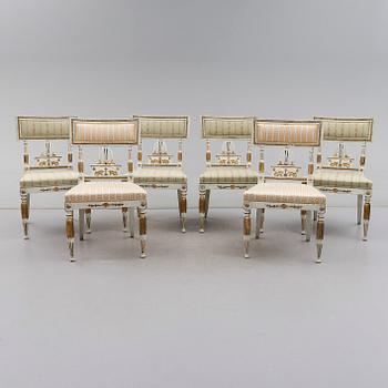 STOLAR, 6 st, empire, 1800-talets början.