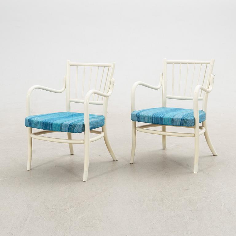 Armchairs, a pair, Thonet, 20th century.
