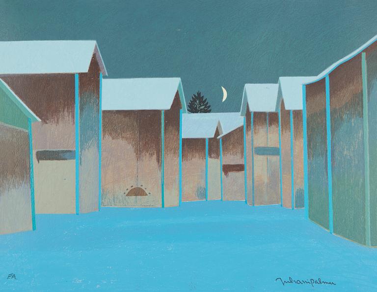 Juhani Palmu, Wintery courtyard view.