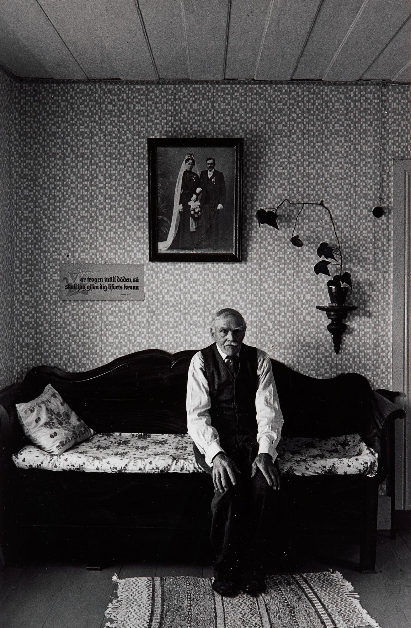 Sune Jonsson, "Förre hemmansägaren P.A Söderström, Ytterbyn, Lövånger kn, 1962".