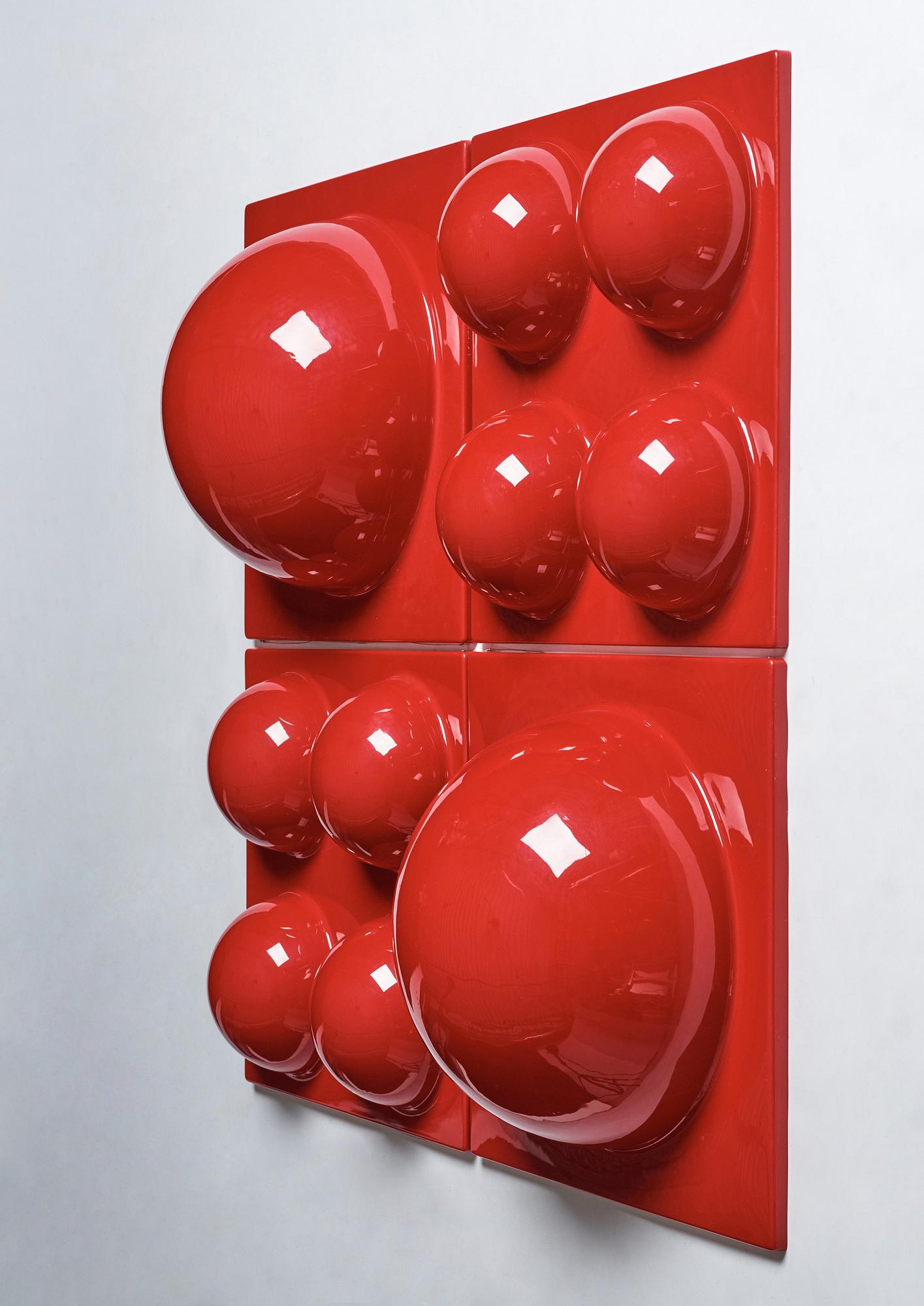 Verner Panton, "Bubble panels" 4 st, Lüber, Schweiz 1970-tal.
