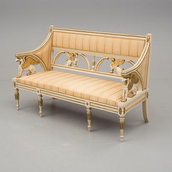 SOFFA, sengustaviansk stil, omkring 1900.